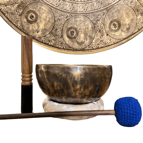 Full Moon Singing Bowl | Hand Carved Singing Bowl from Nepal
